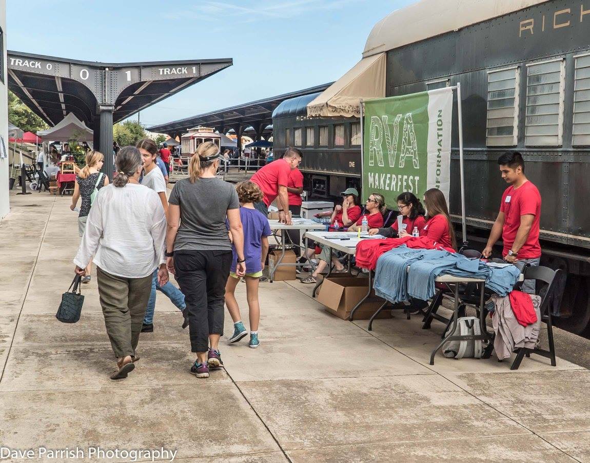 RVA MakerFest Volunteers at the 2018 festival